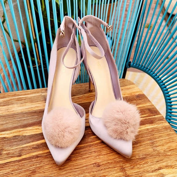 💜 Nine West Satin Stiletto Pumps sz.11 - Picture 3 of 5